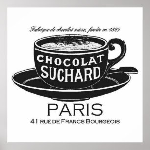 Affiche Publicité vintage au chocolat Suchard