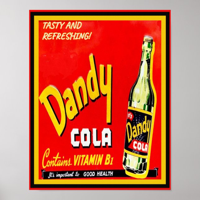 Affiche Publicité vintage Dandy Cola (Devant)