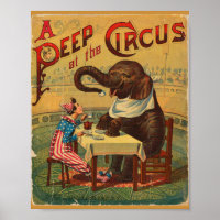 Publicité vintage de cirque
