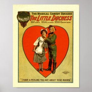Affiche Publicité vintage de comédie