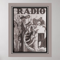 Publicité Vintage de la radio Achille Mauzan