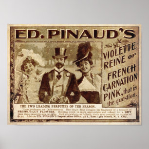 Affiche Publicité vintage de parfum de 1899