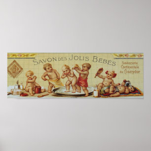 Affiche Publicité vintage de savon