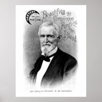 Publicité Vintage Jefferson Davis