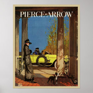 Affiche Publicité vintage Pierce-Arrow 1919