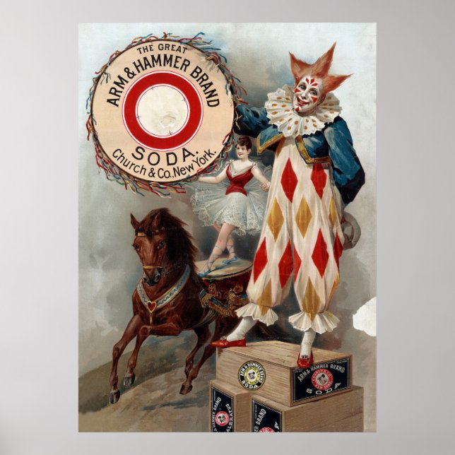 Affiche Publicité vintage Pour Arm & Hammer Soda (Devant)