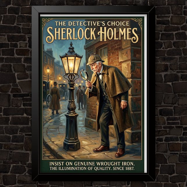Affiche Publicité Vintage Sherlock Holmes (Créateur téléchargé)