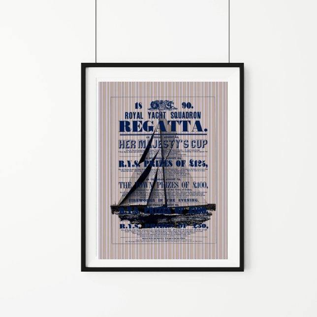 Affiche Publicité vintage Yacht Regatta (Créateur téléchargé)