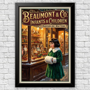 Affiche Publicités de mode pour enfants des années 1920