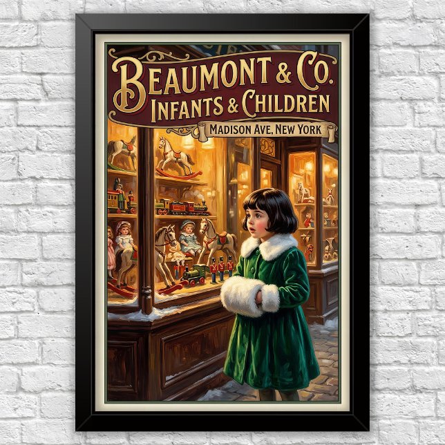 Affiche Publicités de mode pour enfants des années 1920  (Créateur téléchargé)
