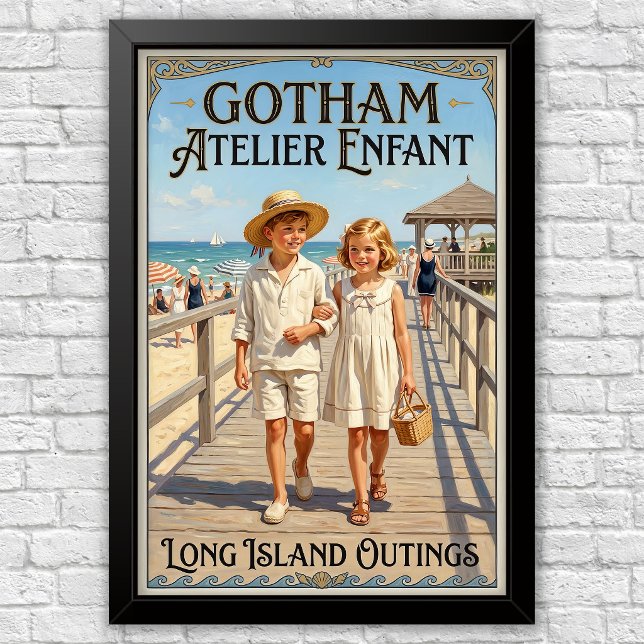 Affiche Publicités de mode pour enfants des années 1920  (Créateur téléchargé)