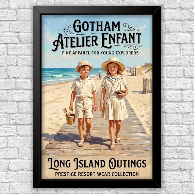 Affiche Publicités de mode pour enfants des années 1920  (Créateur téléchargé)