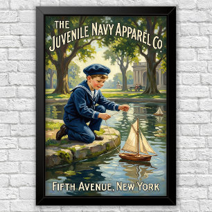 Affiche Publicités de mode pour enfants des années 1920 