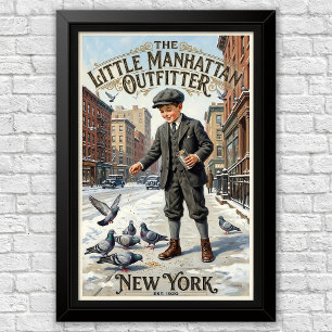 Affiche Publicités de mode pour enfants des années 1920
