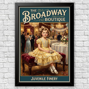 Affiche Publicités de mode pour enfants des années 1920