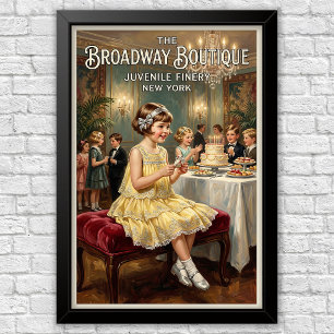 Affiche Publicités de mode pour enfants des années 1920