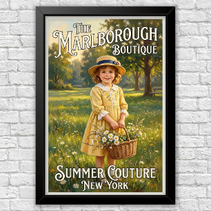 Affiche Publicités de mode pour enfants vintage des années