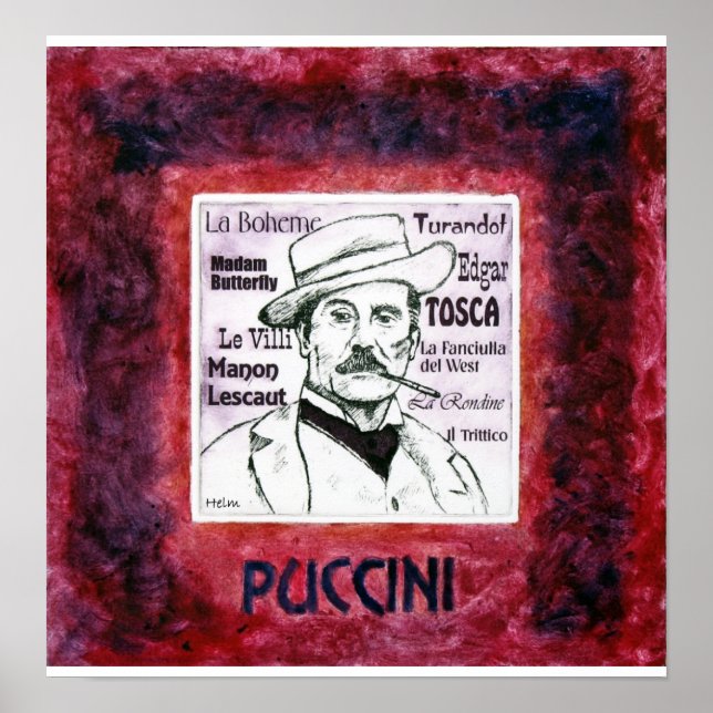 Affiche PUCCINI print (Devant)