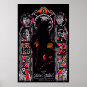 Affiche Puce en argent