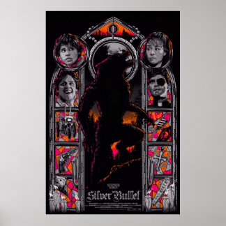 Affiche Puce en argent