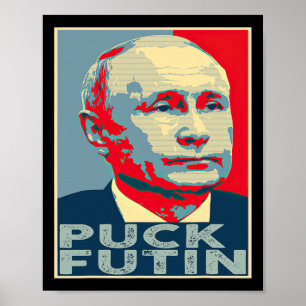 Affiche Puck Futin J'espère que je suis avec l'Ukraine