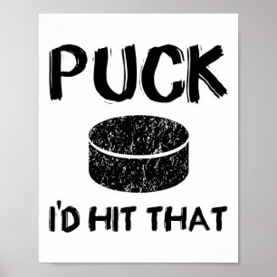 Affiche Puck - I#39 ; d A Frappé Ce Drôle Hockey