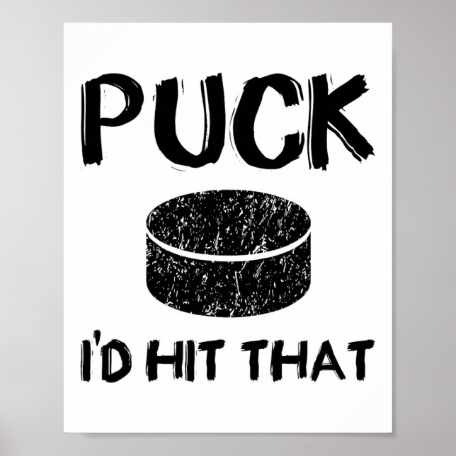 Affiche Puck - I#39 ; d A Frappé Ce Drôle Hockey (Devant)