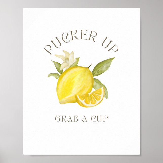Affiche Pucker Up, attrape une coupe S'inscrire à la fête (Devant)