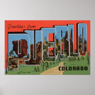 Affiche Pueblo, le Colorado - grandes scènes de lettre