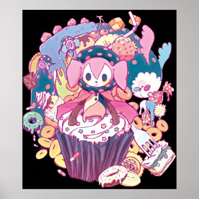 Affiche Puella Magi Magica Madoka - Charlotte et amie (Devant)