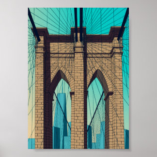 Affiche Puente de Brooklyn 