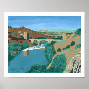 Affiche Puente de San Martin, Tolède