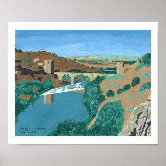 Affiche Puente de San Martin, Tolède