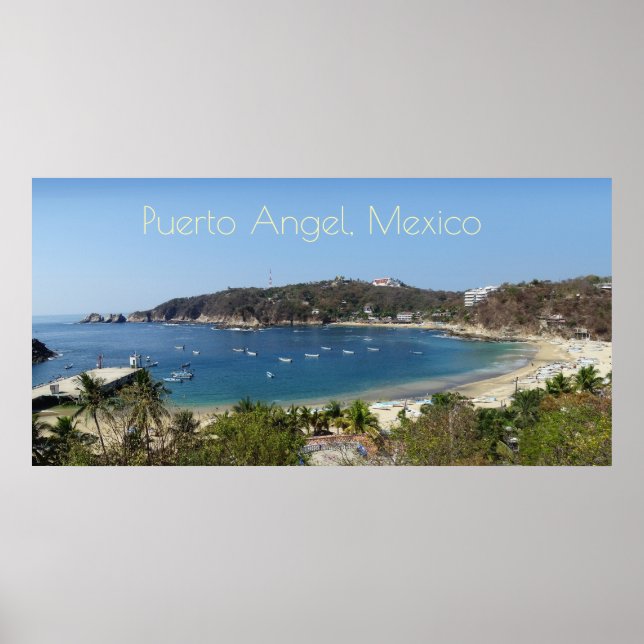 Affiche Puerto Angel, Mexique (Devant)