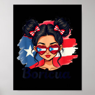 Affiche Puerto Rico Patrimoine Hispanique Chignon Désordon