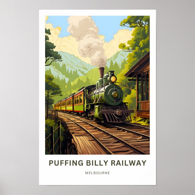 Affiche Puff Billy Railway Melbourne Imprimer (Devant)
