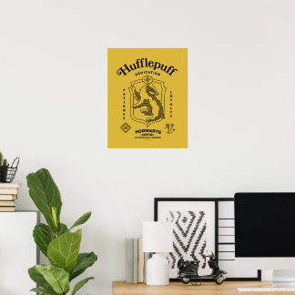 Affiche PUFFEBOUFF™ Dédication Patience Loyauté Blason