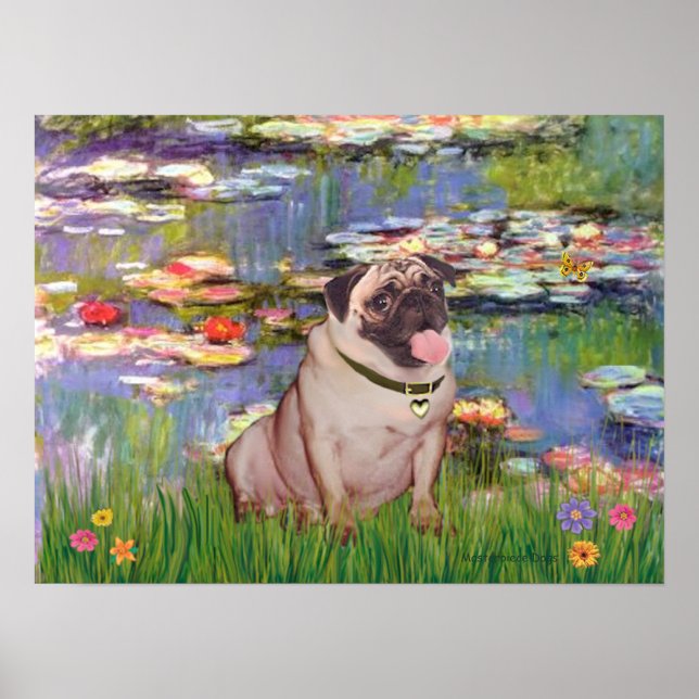 Affiche Pug 2 (faon) - Lys 2 (Devant)