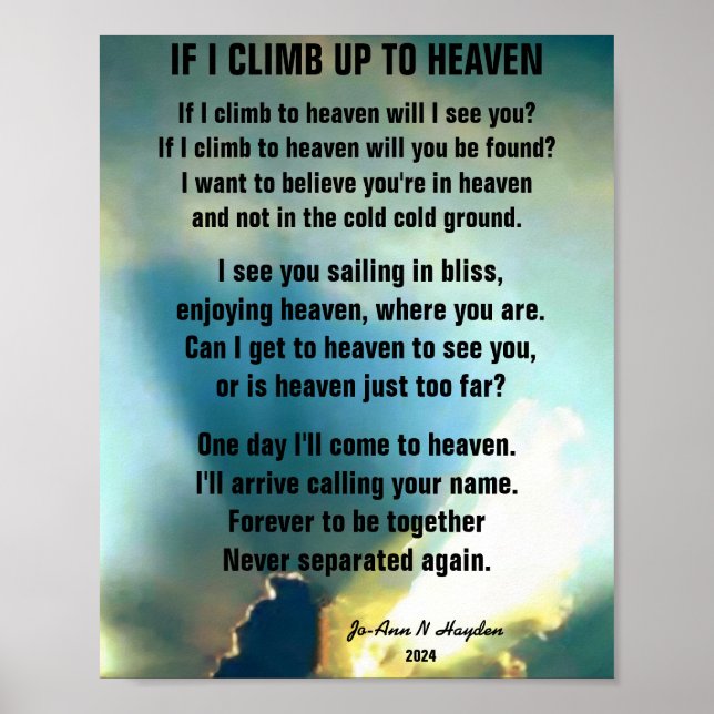 AFFICHE PUIS-JE MONTER AU CIEL ET VOUS TROUVER (Devant)