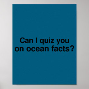 Affiche Puis-je vous interroger sur des faits sur l'océan