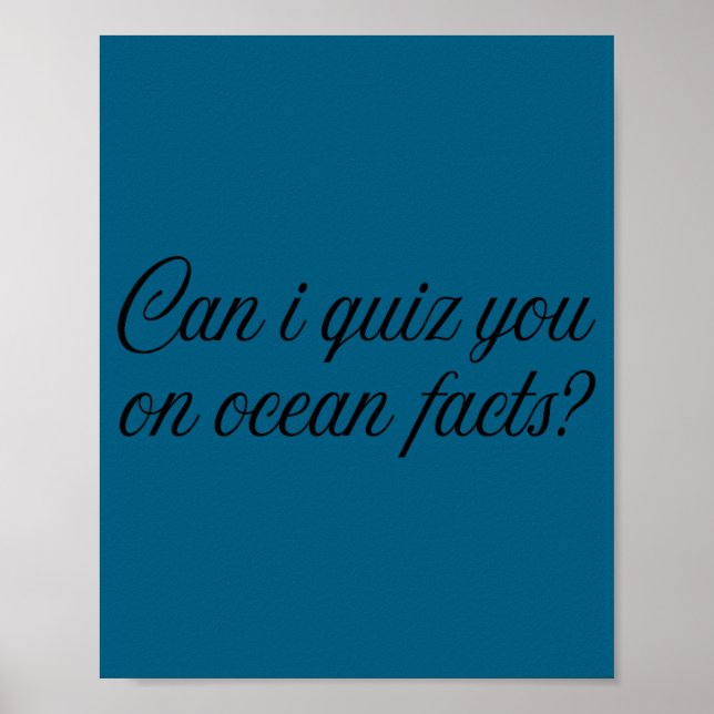 Affiche Puis-je vous interroger sur les faits amusants sur (Devant)
