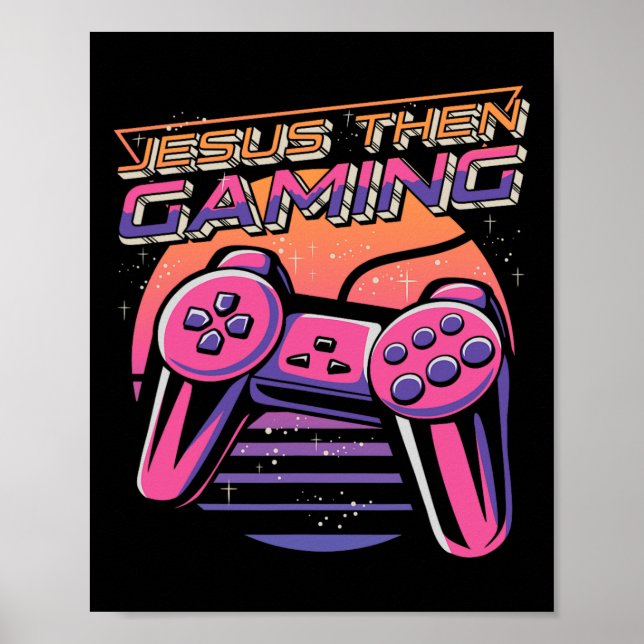 Affiche Puis Jeu Gamer Christian Boys Vidéo Jeu Contro (Devant)