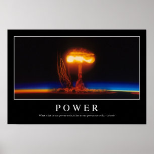 Affiche Puissance : Citation inspirée