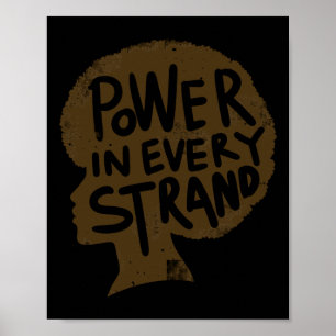 Affiche Puissance dans chaque strand Afro Pride Sticker