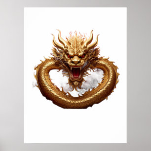 Affiche Puissance du Dragon Chinois