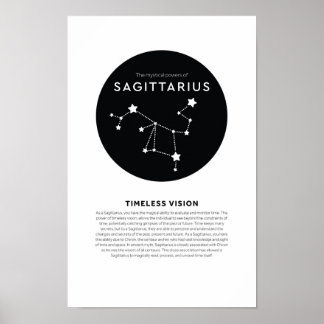 Affiche Puissance mystique de l'astrologie du Sagittaire Z