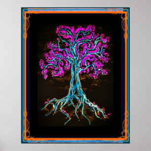 Affiche Puissant arbre pourpre