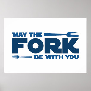 Affiche Puisse la fourchette être avec vous
