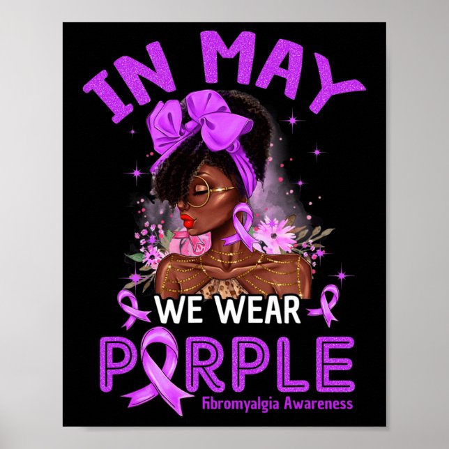 Affiche Puissions-nous porter des femmes noires pourpres F (Devant)