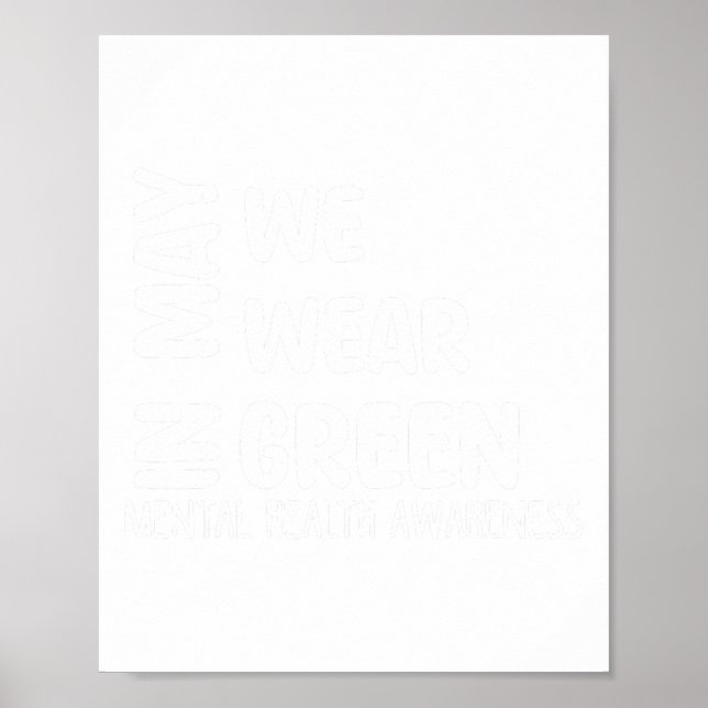 Affiche Puissions-nous porter le Mois vert de sensibilisat (Devant)
